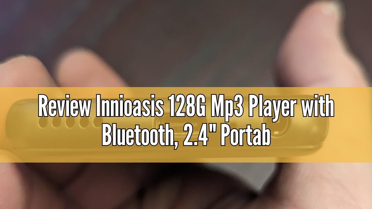Y1 MP3 Player With Bluetooth - 128GB HiFi Walkman, 2.4" Screen, Supports 21 Audio Formats, FM Radio, Long Battery Life, Perfect For Music & Audiobooks