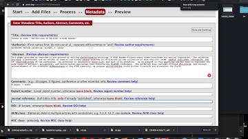 Tutorial: Uploading your NIME article to arXiv.org
