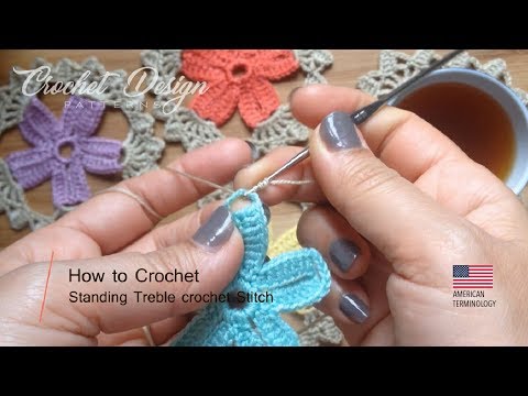 How to Crochet: Standing treble stitch
