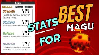 Best Updated Magu Build   Stats for Boss Farming in GPO Update 8