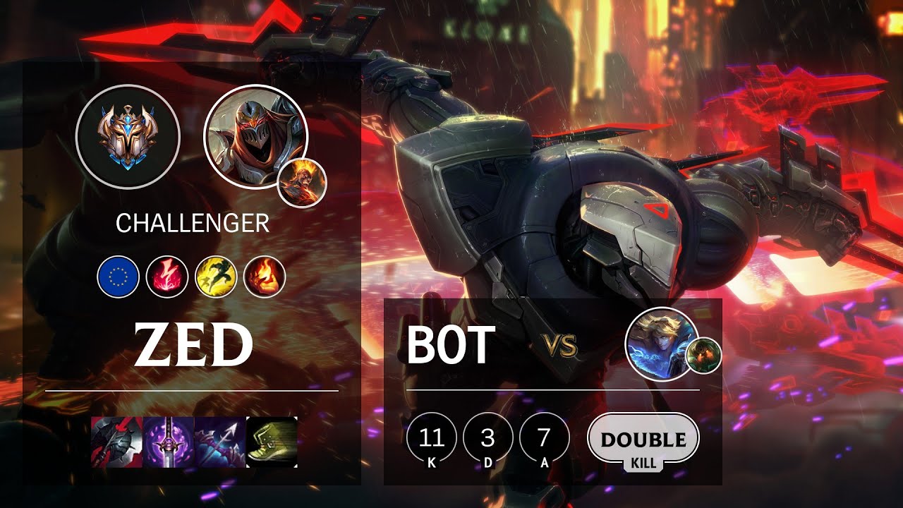 Zed Bot vs Ezreal - EUW Challenger Patch 10.19