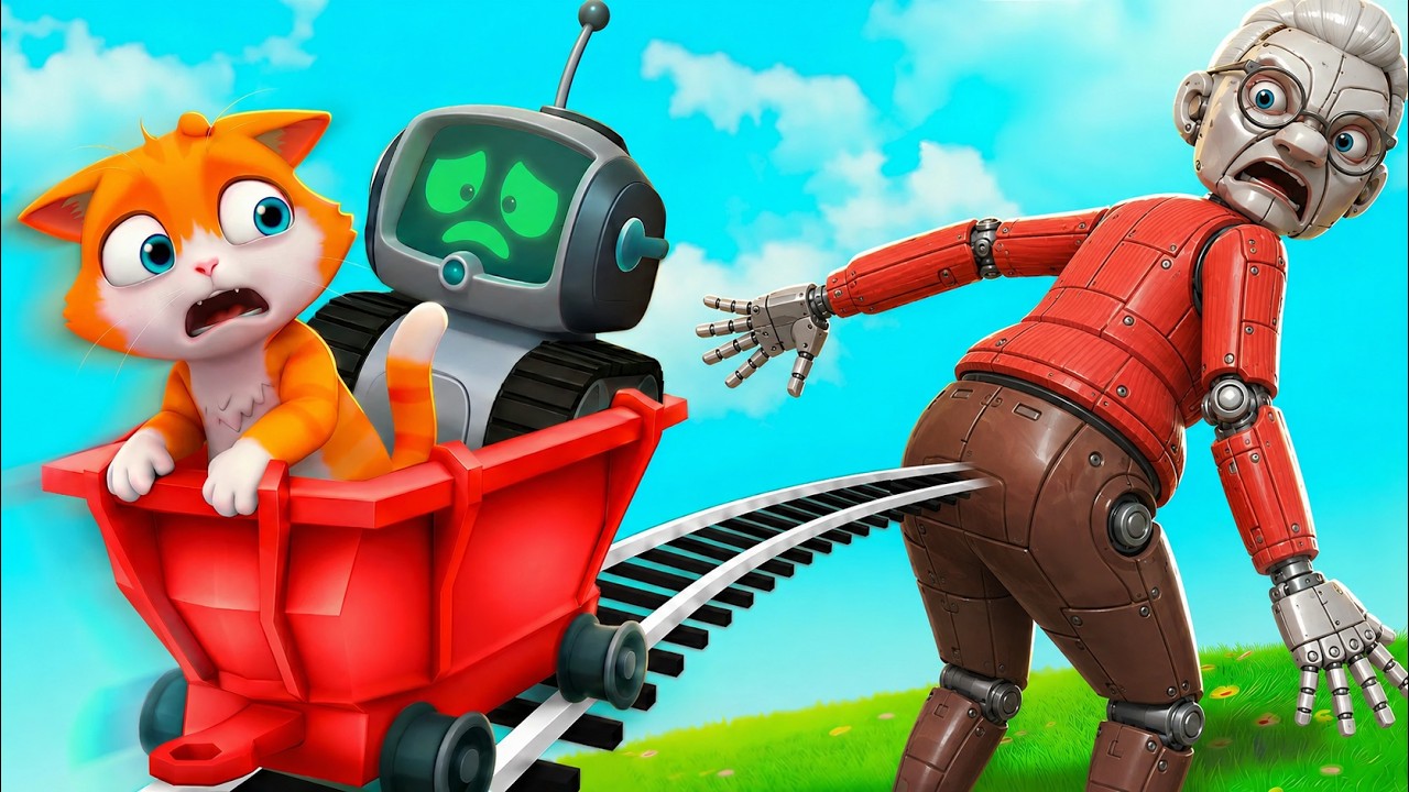 Cart Riding Into ROBOT GRANNY In Roblox!