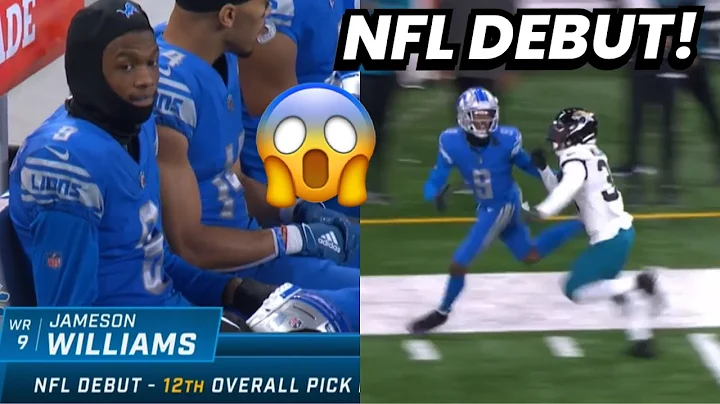 Jameson Williams NFL DEBUT highlights  Lions ROOKI...