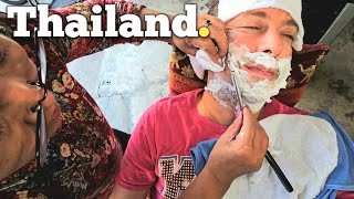 💈40 Yrs Experience as a Barber Means Something | Pattaya, Thailand 🇹🇭 (Unintentional ASMR to Relax)