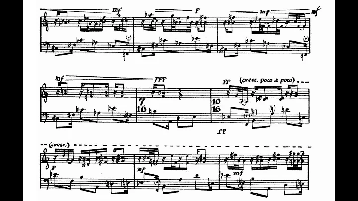 Jacob Druckman - Reflections on the Nature of Water for Marimba (1986) [Score-Video]