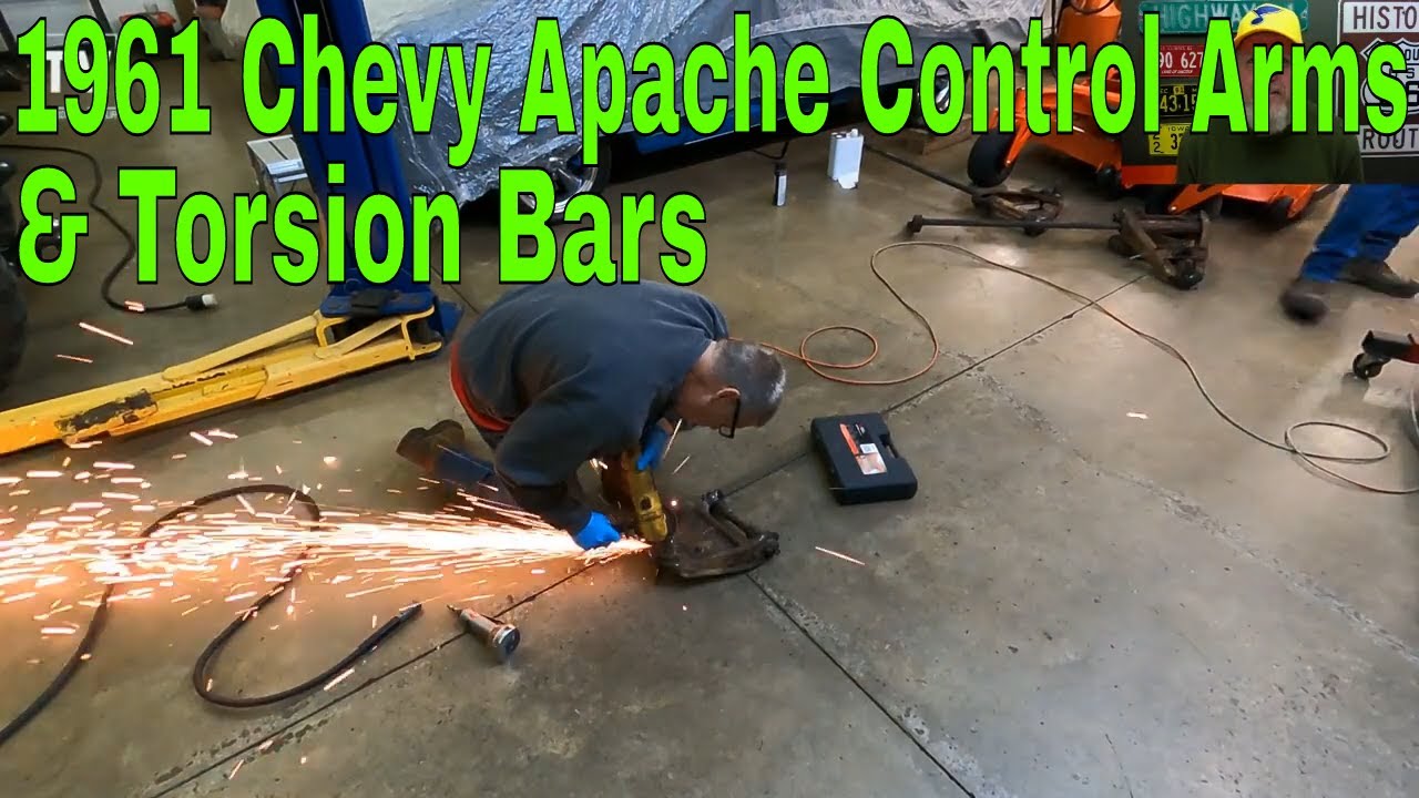 1961 Chevy Apache Cleaning Control Arms & Torsion Bars - YouTube