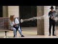 Magician pranks people with smoke rings  julien magic