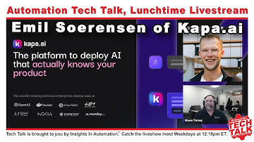 A.I. Tech Talk with Emil Soerensen of Kapa.ai