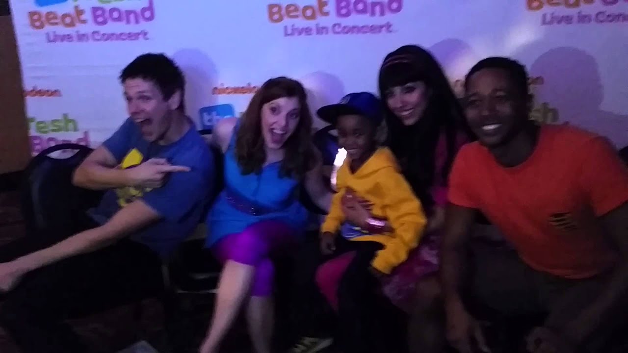 Ian meeting the Fresh Beat Band