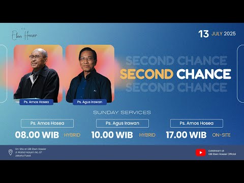 2nd Sunday Service - 13 July 2025 with Ps. Agus Irawan