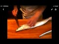 《太刀魚(タチウオ)の捌き方》・・・・大和の 和の料理(タチウオの刺身)