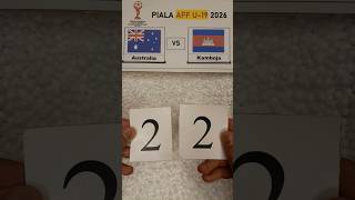 Australia vs Kamboja (2-2) #australia #cambodia #pialaaffu19