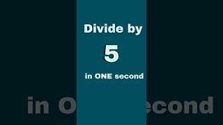 EASY DIVISION TRICK #maths #mathshorts #mathstricks #funmaths #mathematics #knowledge #education