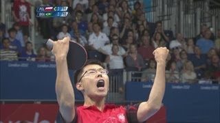 Wang (POL) v Hoyama (BRA) Men's Table Tennis 1st Round Replay - London 2012 Olympics