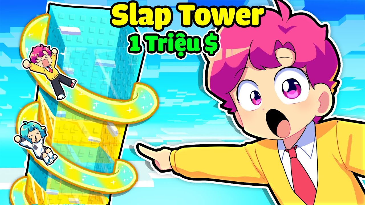 Hiha Thử Thách 24H Phá Đảo SLAP TOWER 1 TRIỆU ĐÔ 💲 Trong Minecraft