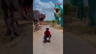 T-rex Dinosaur Attack Me On Jurassic Park Part-225🦖#vfxnv #jurassicworld #dinosaur #trex #funny
