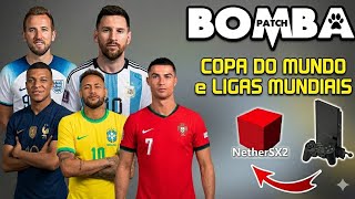 NOVO! BOMBA PATCH 2026 PS2 (ROAD TO WORLD CUP) / NETHERSX2, PCSX2 e OPL