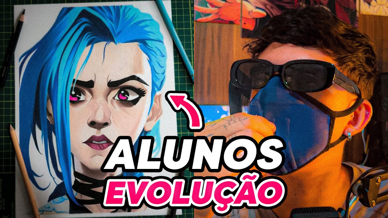 REAGINDO aos DESENHOS dos meus PRIMEIROS ALUNOS!