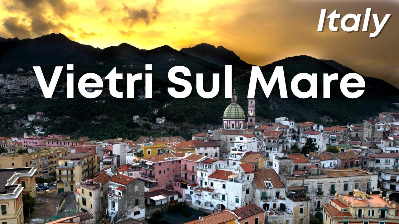 Flying Over Vietri Sul Mare 2022 | South Italian City On Amalfi Coast (2K HD Footage)