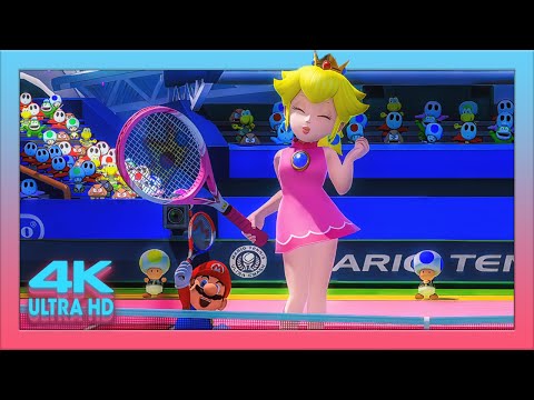 Giantess Growth Peach and Rosalina - Mario Tennis Ultra Smash (4K60) 巨大娘