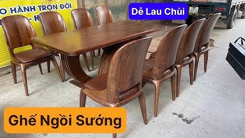 bộ bàn ăn 8 ghế kiểu hiện đại gỗ óc chó | xưởng bàn ghế ăn tuấn anh
