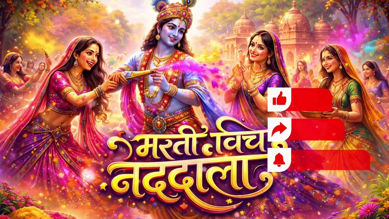 💙 मस्ती में झूमे नंदलाला–श्याम नाम की ऐसी लगन कि मन झूम उठे'