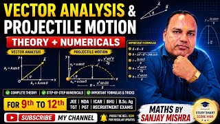 Topic Vector analysis and Projectile Motion theory+Numerical #physics #jeemains #neetexam