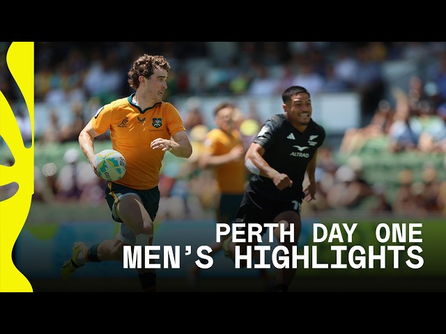 Australia SHINE on HOME SOIL ☀️ | HSBC SVNS Perth 2026 | Men's Day 1 Highlights