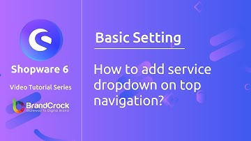 Shopware 6 tutorials : How to add Services dropdown on top navigation?