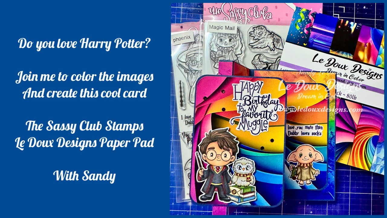 Do you love Harry Potter and Dobby? Join me for a night of Copic coloring and card making