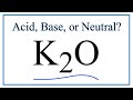 Properties and Reactions of K2O