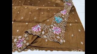 #MN Sarees 🎉🎉🎉Soft Matka Tusser Silk Saree With Thread Work💫💫💫💫 💫💫💫💫💫💫💫*Price :- *1250* + Ship🎉🎉🎉🎉🎉🎉 screenshot 5
