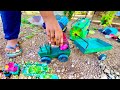 The tractor goes to the farm to mow the grass | 280 cc tractor farms toys video