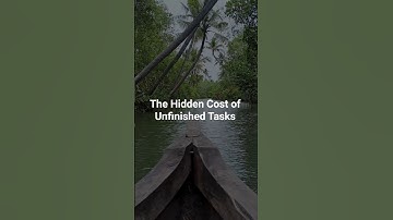 The Hidden Cost of Unfinished Tasks #motivation #mindfacts #psychologyfacts