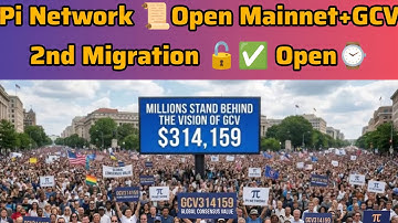 🔥Pi Network Open Mainnet + GCV $ 314,159 + 🔥2nd Migration Updates! Pioneers 🔔🔥 Flash Review 🗣️📱#pi