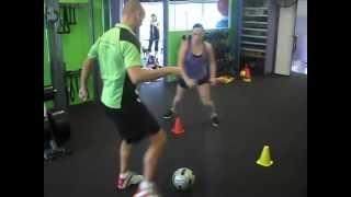 Alessandro Brazzit-Soccer Female Conditioning Training: The Figure 8 With Ball Touch Agility Drill
