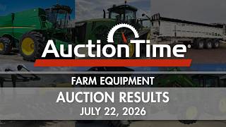 Farm Equipment Auction Results July 22, 2026