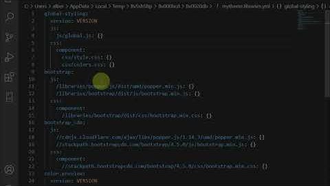 Barrio 2 - Configure Bootstrap Libraries