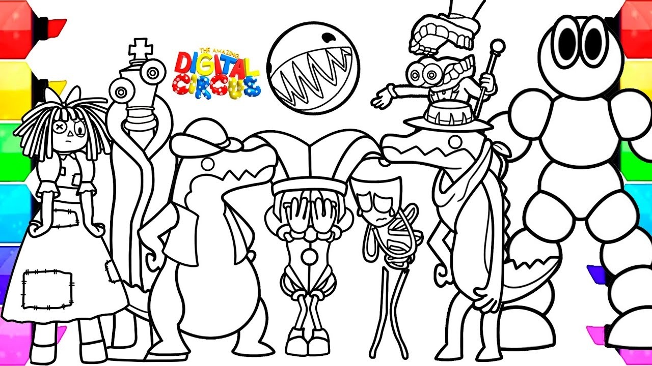 The Amazing Digital Circus New Coloring Pages / How to Color New ...