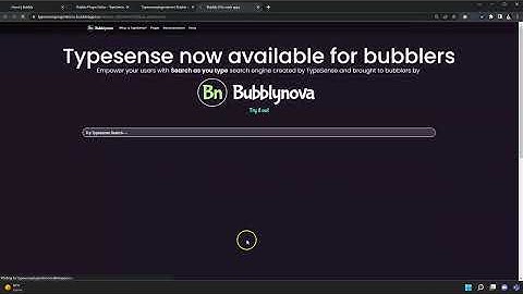 Lightning fast search within your bubble app using Typesense plugin