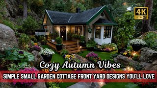 Simple Small Garden Cottage Front Yard Designs for Stunning Curb Appeal