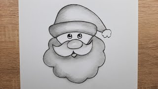 Çok Kolay Noel Baba Resmi Adım Adım Nasıl Çizilir Karakalem Kolay Çizimleri