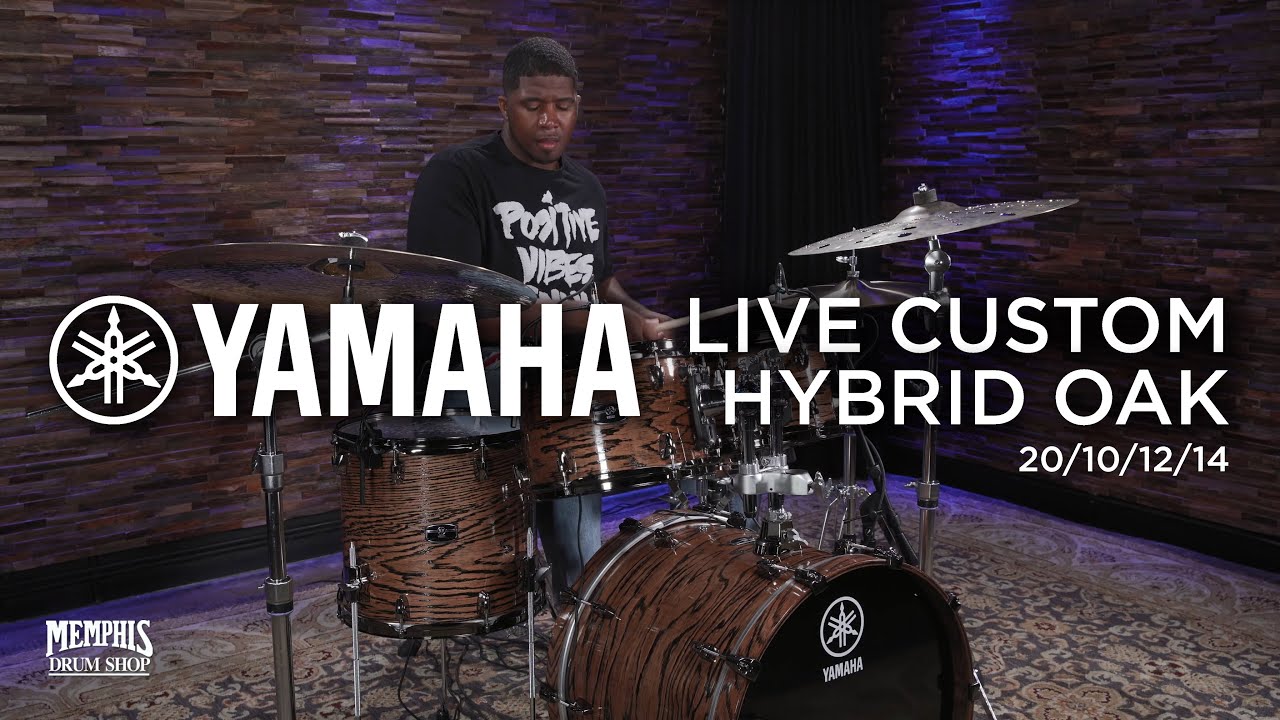 Yamaha Live Custom Hybrid Oak Drum Set 20/10/12/14 (LH0F40UNT)