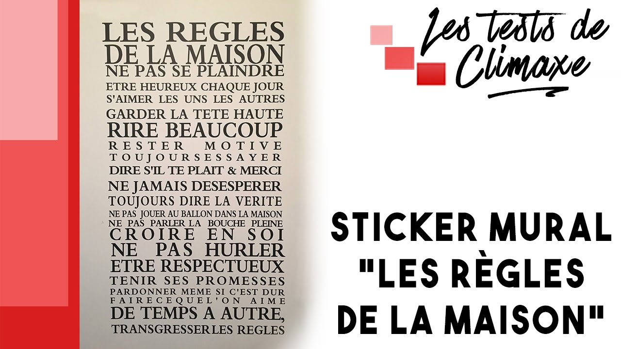 Stickers Muraux Les Règles De La Maison | Ventana Blog