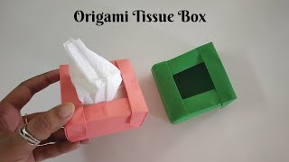 Easy Origami Tissue Box | DIY | How to make an Origami Tissue Paper Box