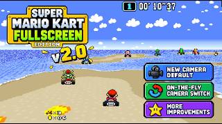 Super Mario Kart — FULLSCREEN v2.0! A New Perspective for a SNES Classic screenshot 4
