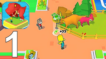 Dino Tycoon - 3D Building Game Part 1 Gameplay Walkthrough Android IOS