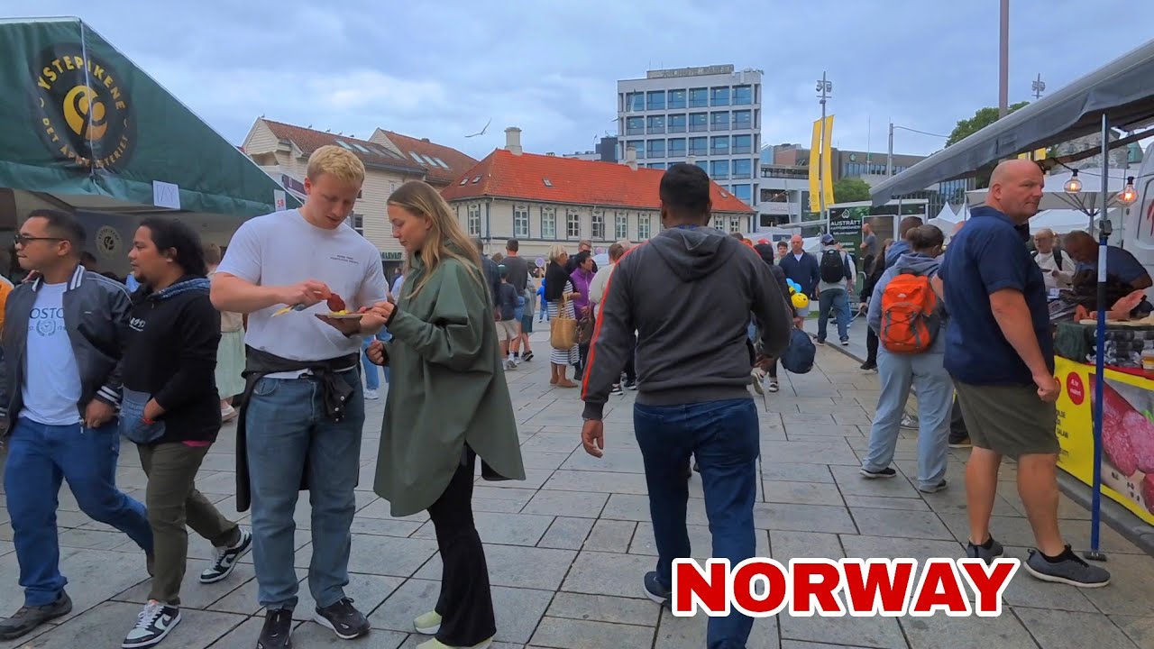 GLADMAT 2025 : Stavanger, Norway | Walking Tour 4K