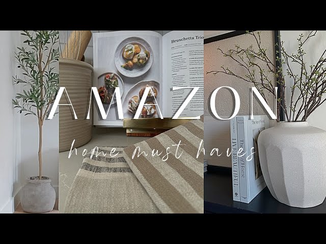 AMAZON HOME MUST HAVES || WHAT I BOUGHT VS HOW I STYLED || 2024 DECORATING  IDEAS - YouTube