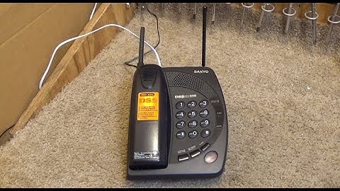 Sanyo CLT-9581 900 MHz DSS Cordless Phone with Handset Speakerphone | Initial Checkout